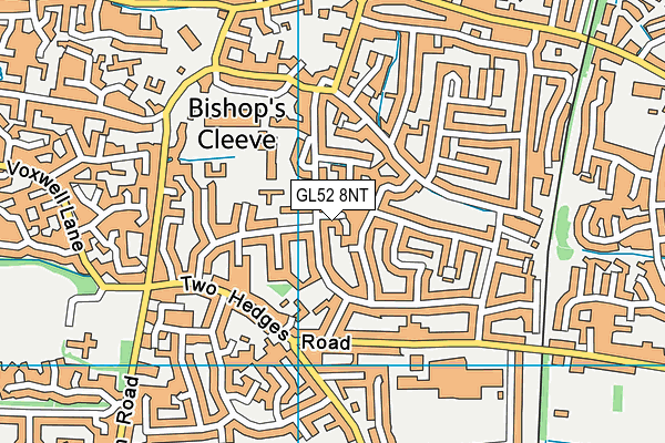 GL52 8NT map - OS VectorMap District (Ordnance Survey)