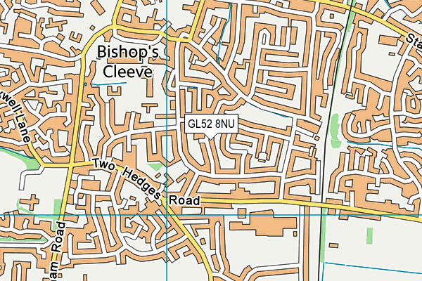 GL52 8NU map - OS VectorMap District (Ordnance Survey)