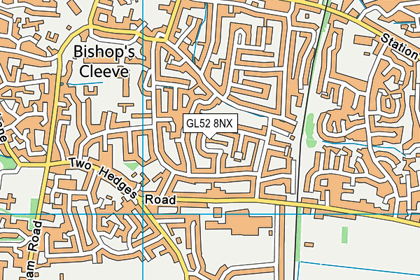 GL52 8NX map - OS VectorMap District (Ordnance Survey)