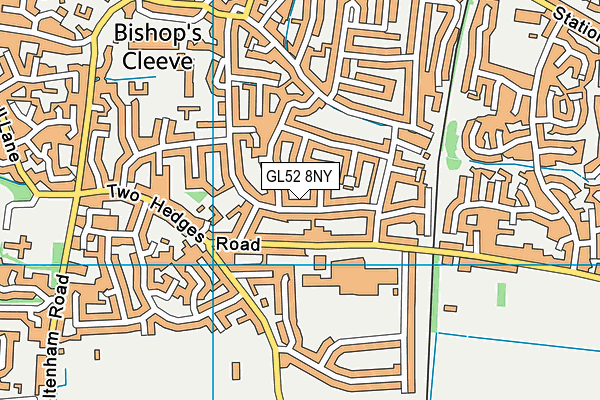 GL52 8NY map - OS VectorMap District (Ordnance Survey)