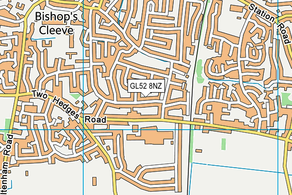 GL52 8NZ map - OS VectorMap District (Ordnance Survey)