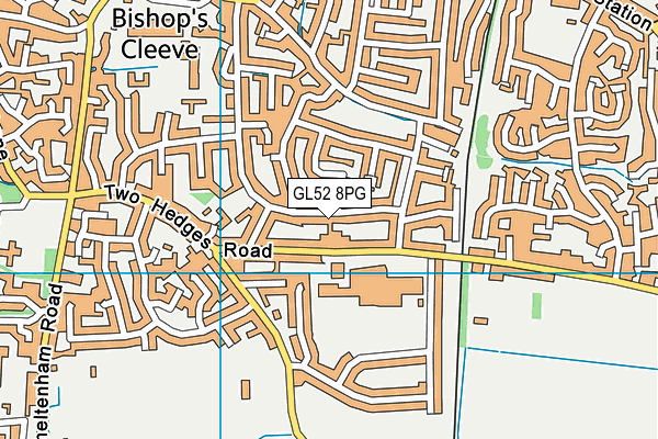 GL52 8PG map - OS VectorMap District (Ordnance Survey)