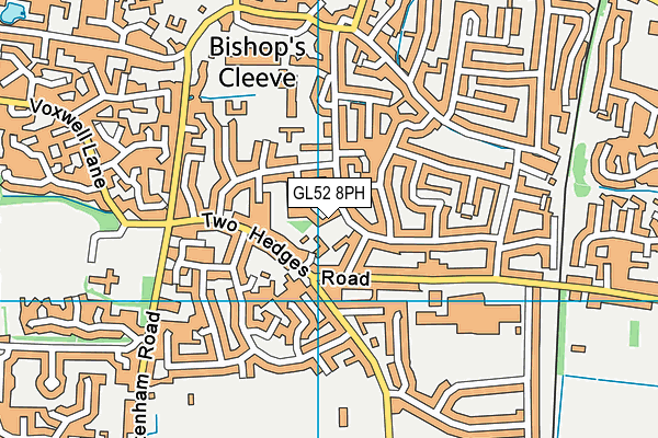 GL52 8PH map - OS VectorMap District (Ordnance Survey)