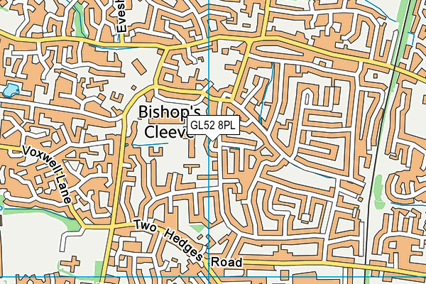 GL52 8PL map - OS VectorMap District (Ordnance Survey)