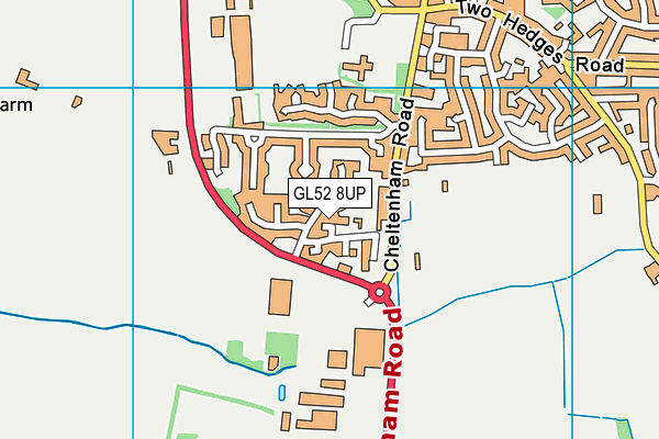 GL52 8UP map - OS VectorMap District (Ordnance Survey)