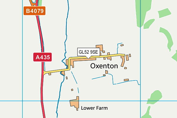 GL52 9SE map - OS VectorMap District (Ordnance Survey)