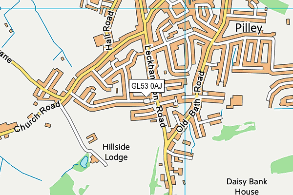 GL53 0AJ map - OS VectorMap District (Ordnance Survey)