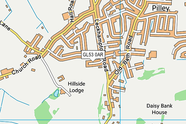 GL53 0AR map - OS VectorMap District (Ordnance Survey)