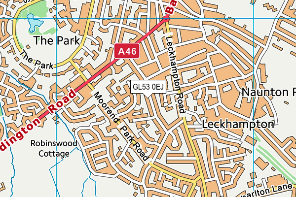 GL53 0EJ map - OS VectorMap District (Ordnance Survey)