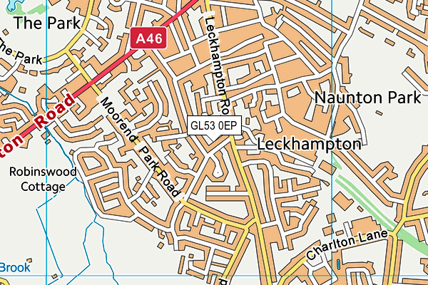 GL53 0EP map - OS VectorMap District (Ordnance Survey)