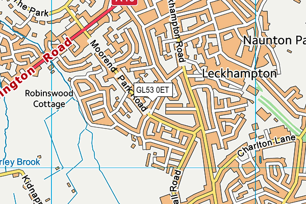 GL53 0ET map - OS VectorMap District (Ordnance Survey)