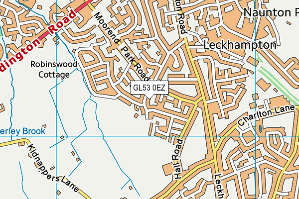 GL53 0EZ map - OS VectorMap District (Ordnance Survey)
