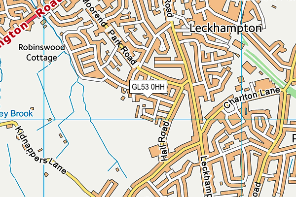 GL53 0HH map - OS VectorMap District (Ordnance Survey)