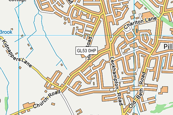Leckhampton Church of England Primary School map (GL53 0HP) - OS VectorMap District (Ordnance Survey)