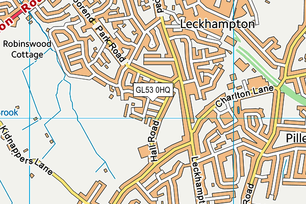 GL53 0HQ map - OS VectorMap District (Ordnance Survey)
