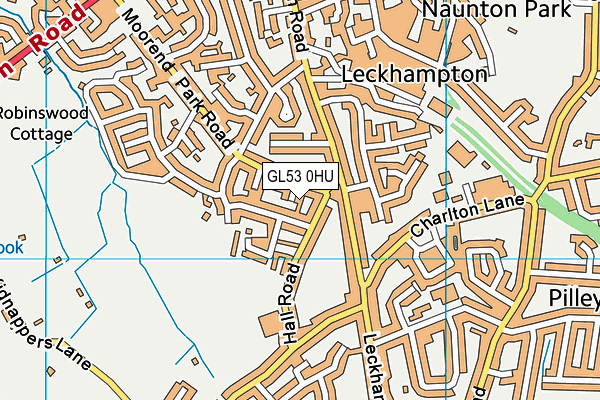 GL53 0HU map - OS VectorMap District (Ordnance Survey)