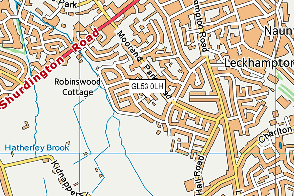 GL53 0LH map - OS VectorMap District (Ordnance Survey)