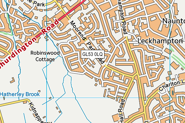 GL53 0LQ map - OS VectorMap District (Ordnance Survey)