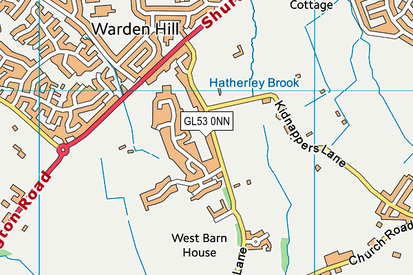 GL53 0NN map - OS VectorMap District (Ordnance Survey)