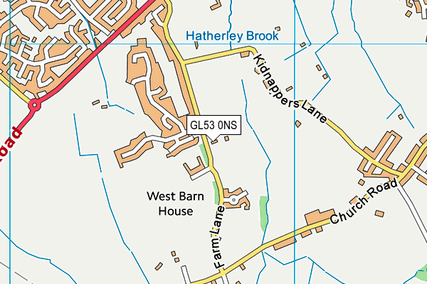 GL53 0NS map - OS VectorMap District (Ordnance Survey)