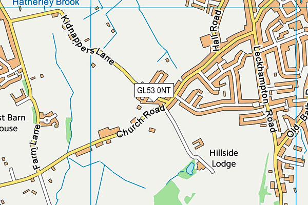 GL53 0NT map - OS VectorMap District (Ordnance Survey)