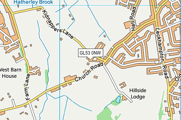 GL53 0NW map - OS VectorMap District (Ordnance Survey)