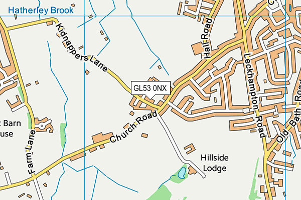 GL53 0NX map - OS VectorMap District (Ordnance Survey)