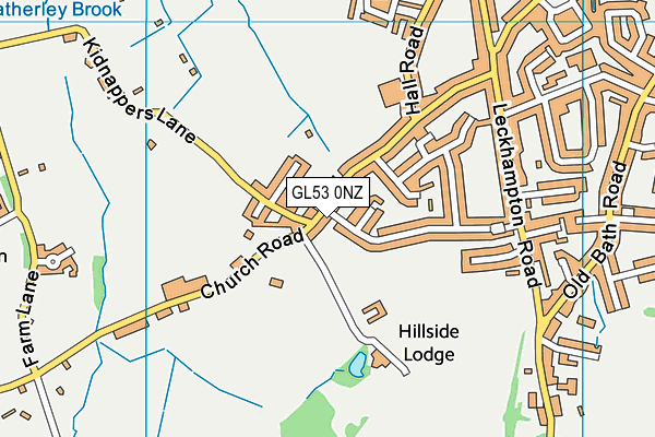 GL53 0NZ map - OS VectorMap District (Ordnance Survey)