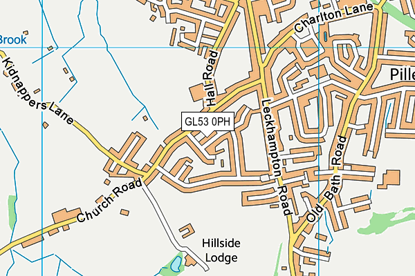 GL53 0PH map - OS VectorMap District (Ordnance Survey)