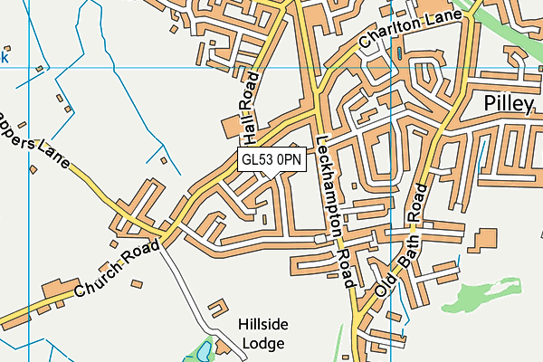 GL53 0PN map - OS VectorMap District (Ordnance Survey)
