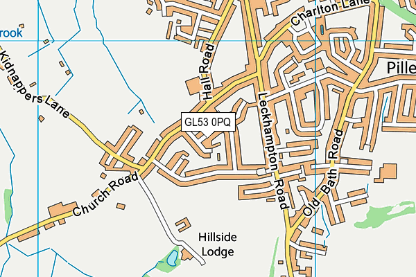 GL53 0PQ map - OS VectorMap District (Ordnance Survey)