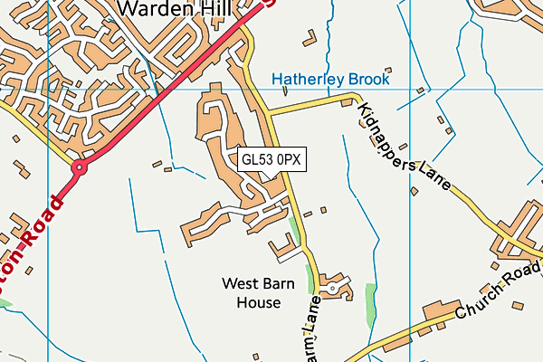 GL53 0PX map - OS VectorMap District (Ordnance Survey)