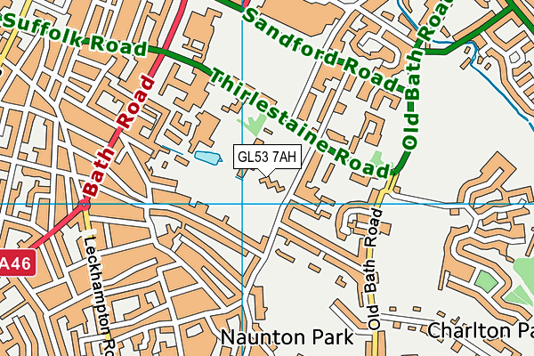 Cheltenham College map (GL53 7AH) - OS VectorMap District (Ordnance Survey)