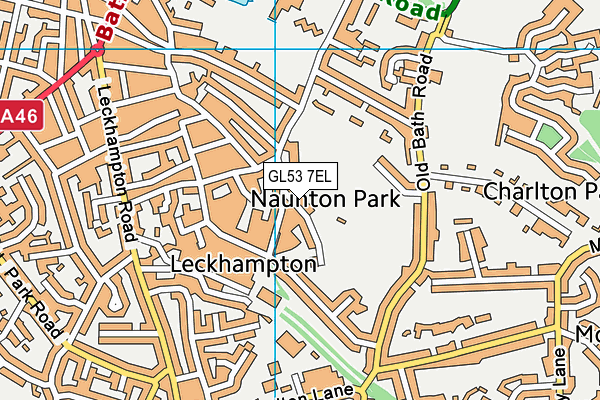 Naunton Park map (GL53 7EL) - OS VectorMap District (Ordnance Survey)