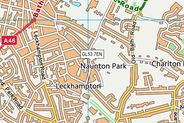 GL53 7EN map - OS VectorMap District (Ordnance Survey)