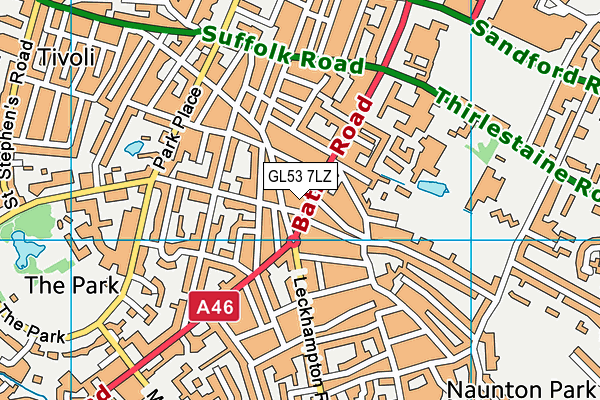 Map of CHELTENHAM CLINIC OF ACUPUNCTURE & CHIROPRACTIC LIMITED at district scale