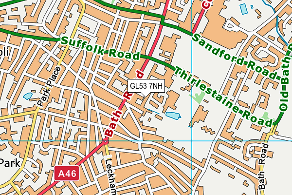 GL53 7NH map - OS VectorMap District (Ordnance Survey)