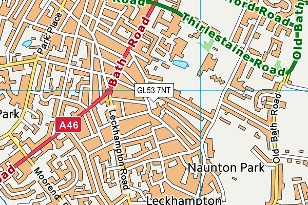 GL53 7NT map - OS VectorMap District (Ordnance Survey)