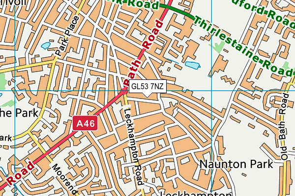 GL53 7NZ map - OS VectorMap District (Ordnance Survey)