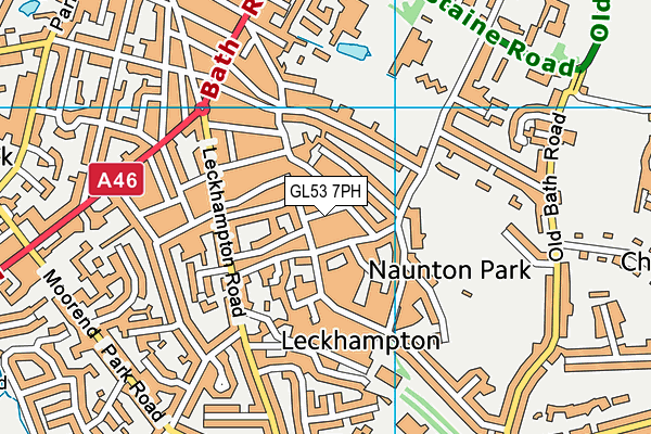 GL53 7PH map - OS VectorMap District (Ordnance Survey)