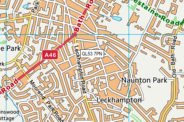 GL53 7PN map - OS VectorMap District (Ordnance Survey)