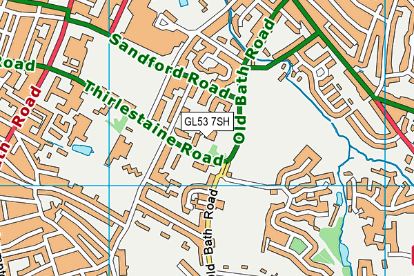 GL53 7SH map - OS VectorMap District (Ordnance Survey)