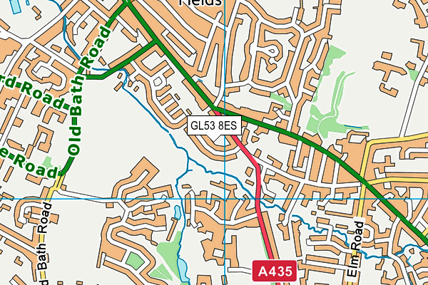 GL53 8ES map - OS VectorMap District (Ordnance Survey)