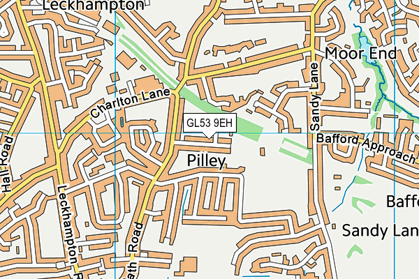 GL53 9EH map - OS VectorMap District (Ordnance Survey)