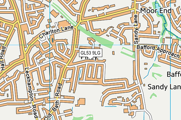 Old Patesians Sports And Social Club Ltd map (GL53 9LG) - OS VectorMap District (Ordnance Survey)