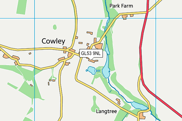 GL53 9NL map - OS VectorMap District (Ordnance Survey)