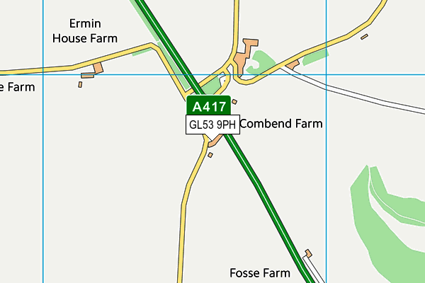 GL53 9PH map - OS VectorMap District (Ordnance Survey)