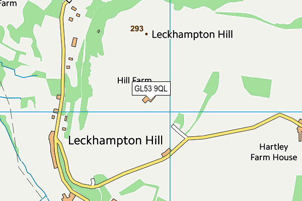 GL53 9QL map - OS VectorMap District (Ordnance Survey)