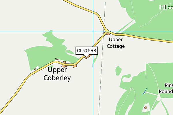 GL53 9RB map - OS VectorMap District (Ordnance Survey)