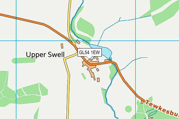 GL54 1EW map - OS VectorMap District (Ordnance Survey)